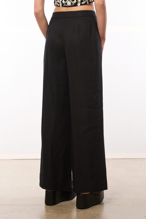 LAUREN VOZALITA PANTALONE LINO BLACK - immagine 2