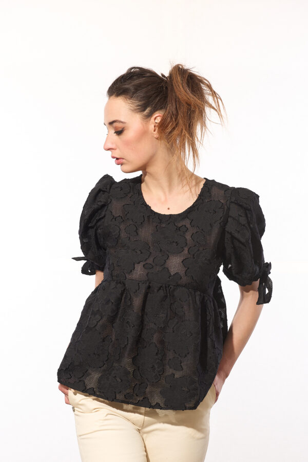 MEIMEIJ BLUSA NERO - immagine 3