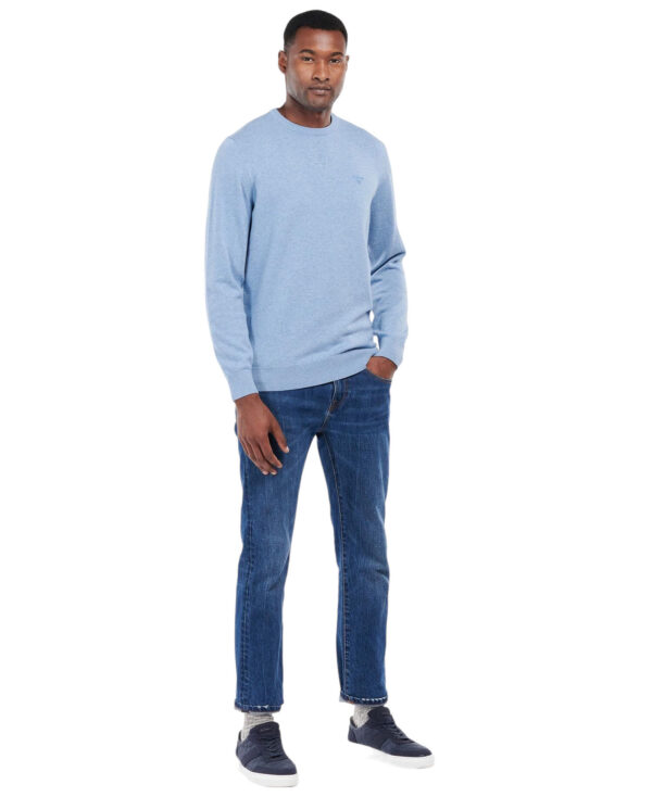BARBOUR PIMA CNECK SS23 DARK CHAMBRAY - immagine 3