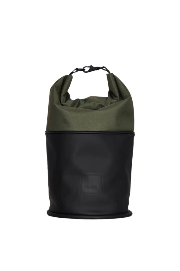RAINS SS23 SPIN ROLLTOP BAG MINI EVERGREEN