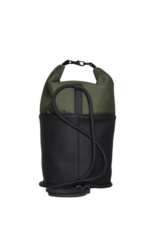 RAINS SS23 SPIN ROLLTOP BAG MINI EVERGREEN - immagine 2