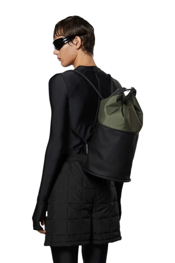 RAINS SS23 SPIN ROLLTOP BAG MINI EVERGREEN - immagine 3