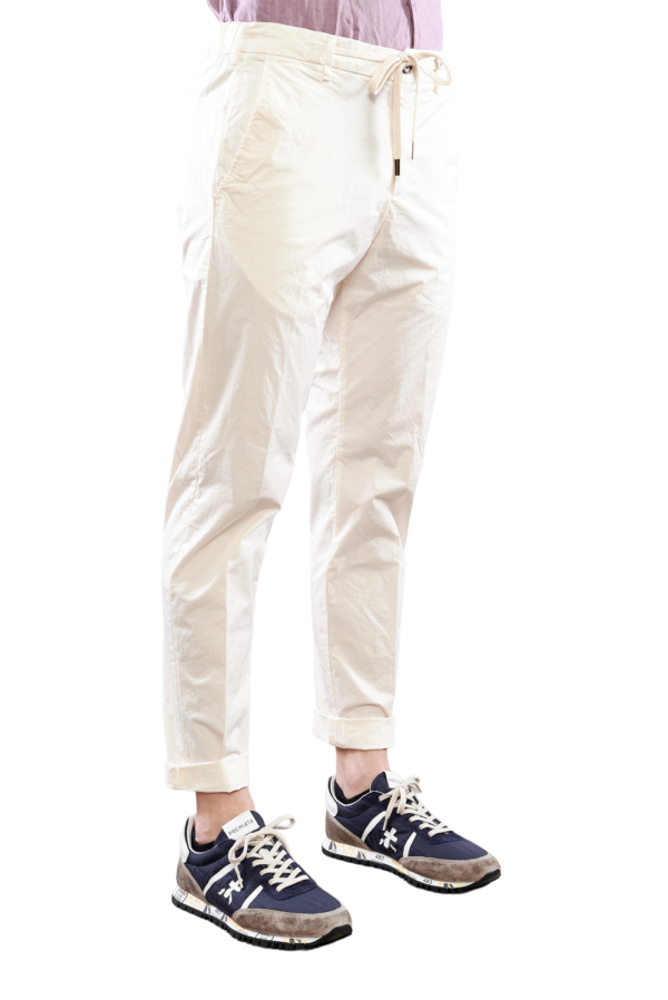 MYTHS PANTALONE COULISSE GESSO