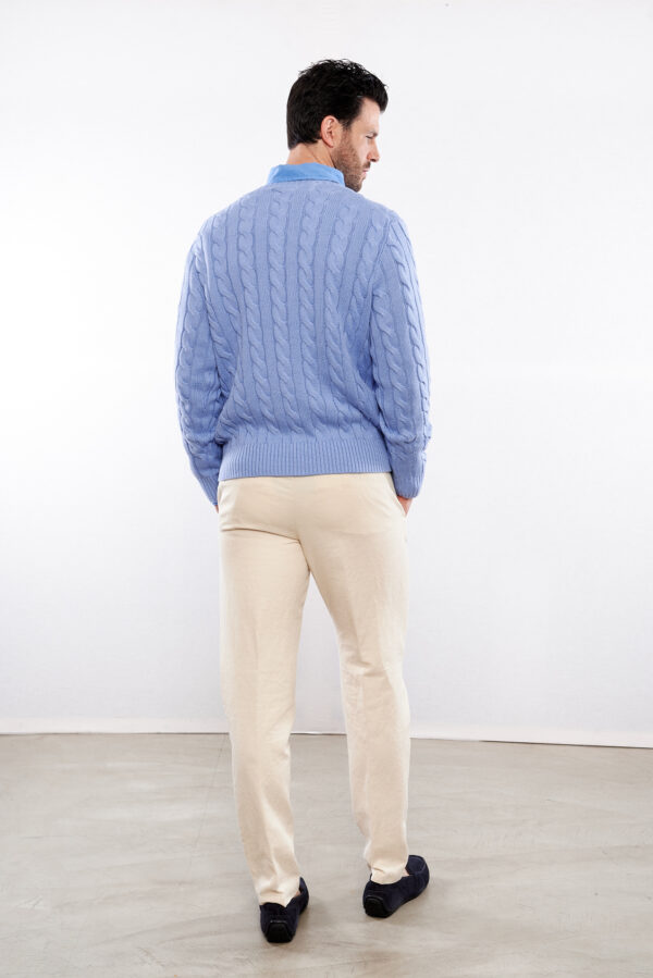 POLO RALPH LAUREN PULLOVER CABLE LAFAYETTE BLU - immagine 3
