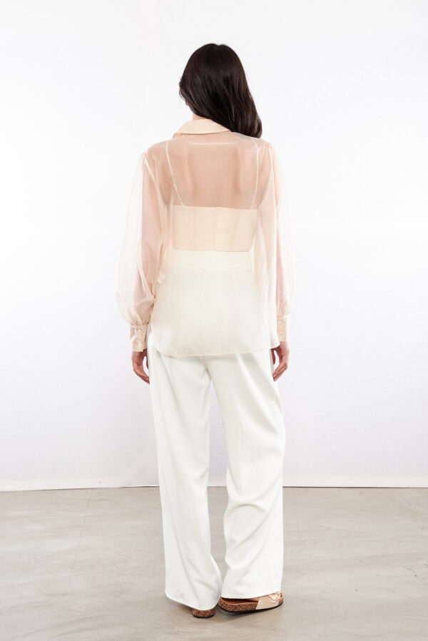 GLAMOROUS CAMICIA ORGANZA NUDE - immagine 3