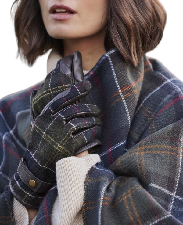 BARBOUR W AUBREY GLOVES TARTAN - immagine 4