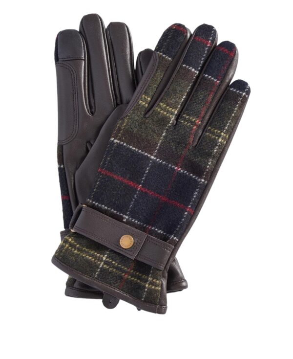 BARBOUR W AUBREY GLOVES TARTAN