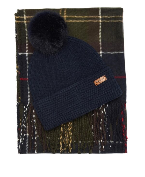 BARBOUR W DOVER BEANIE-HAILES SCARF TARTAN - immagine 5
