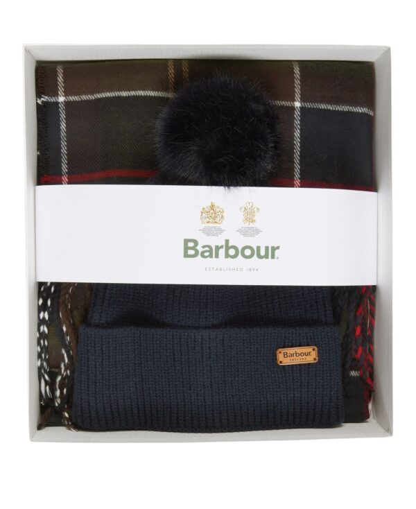 BARBOUR W DOVER BEANIE-HAILES SCARF TARTAN - immagine 7