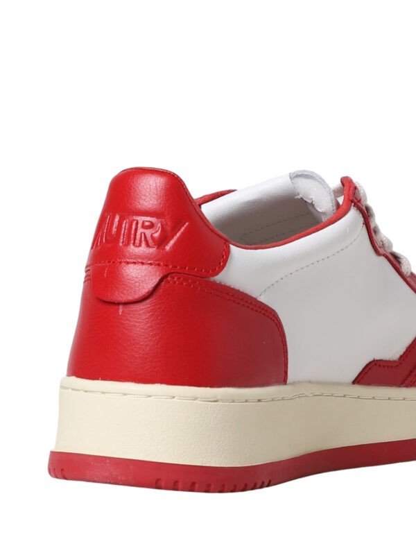 AUTRY MEDALIST LOW WOMAN BICOLOR WHT-RED - immagine 3