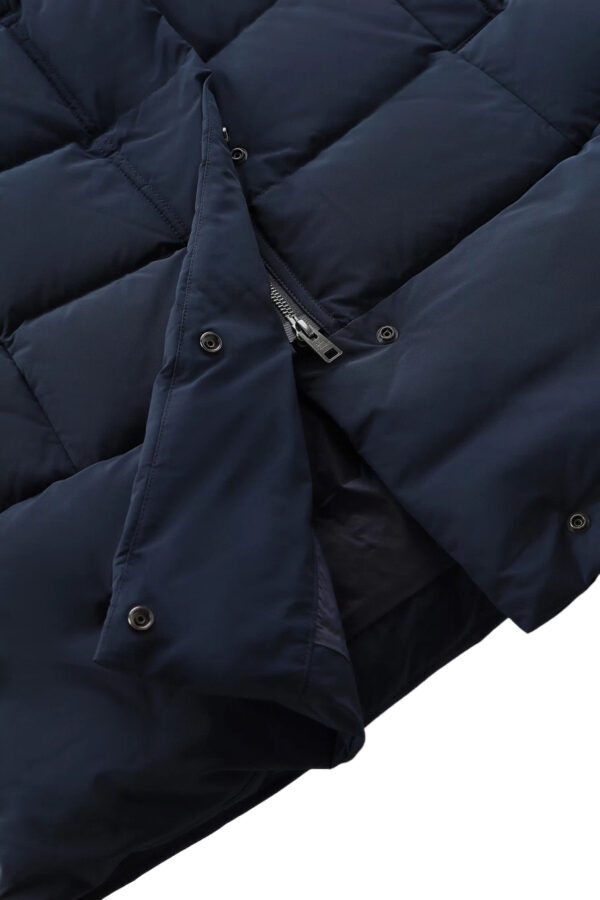 WOOLRICH PUFFY PRESCOTT PARKA MELTON BLUE - immagine 10