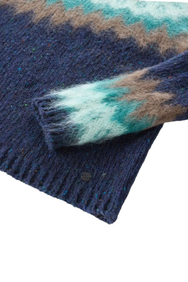 WOOLRICH FAIRISLE PULLOVER MELTON BLUE - immagine 8