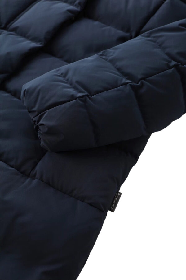 WOOLRICH PUFFY PRESCOTT PARKA MELTON BLUE - immagine 8