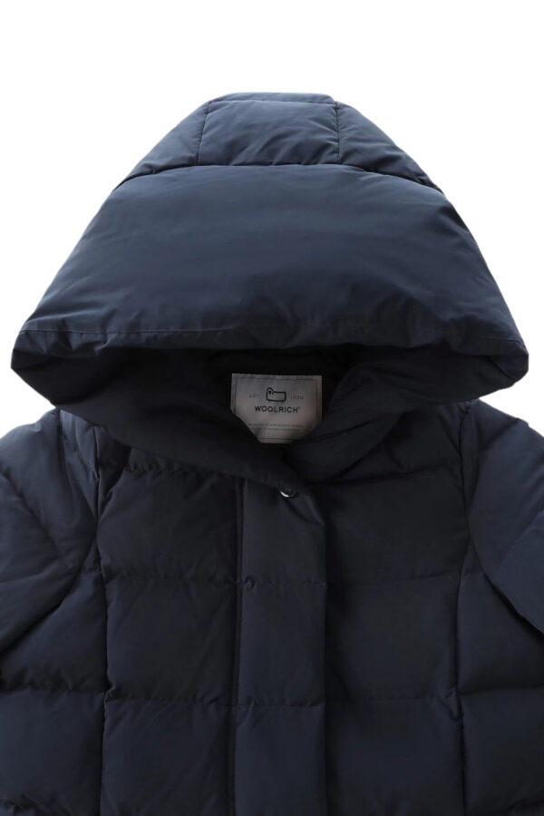 WOOLRICH PUFFY PRESCOTT PARKA MELTON BLUE - immagine 7