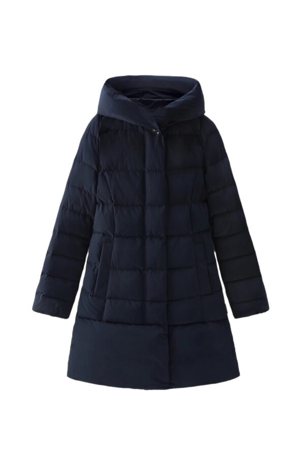 WOOLRICH PUFFY PRESCOTT PARKA MELTON BLUE - immagine 6