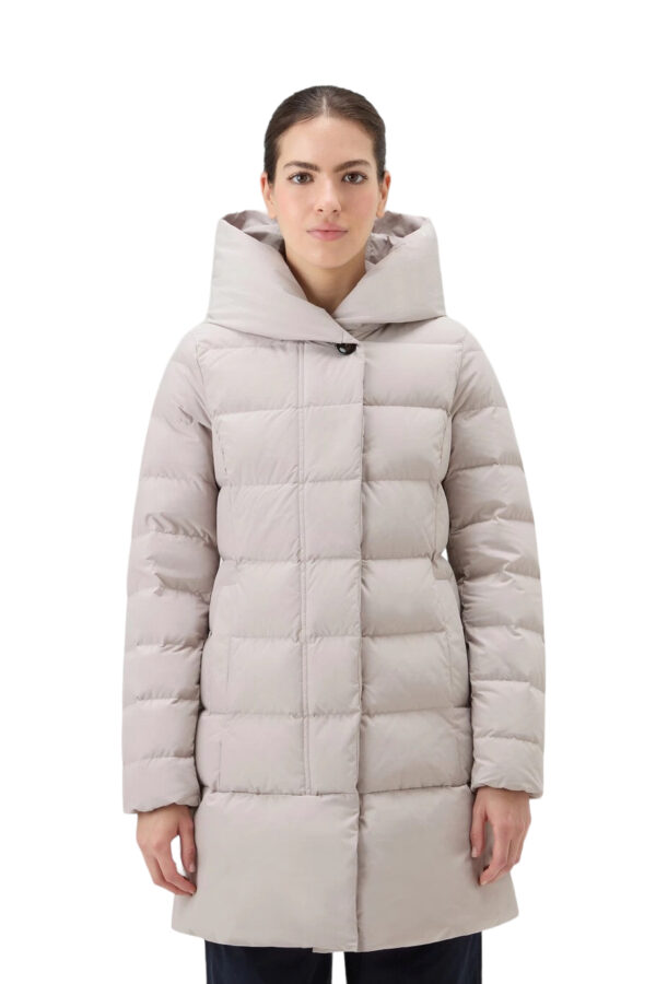 WOOLRICH PUFFY PRESCOTT PARKA TAUPE