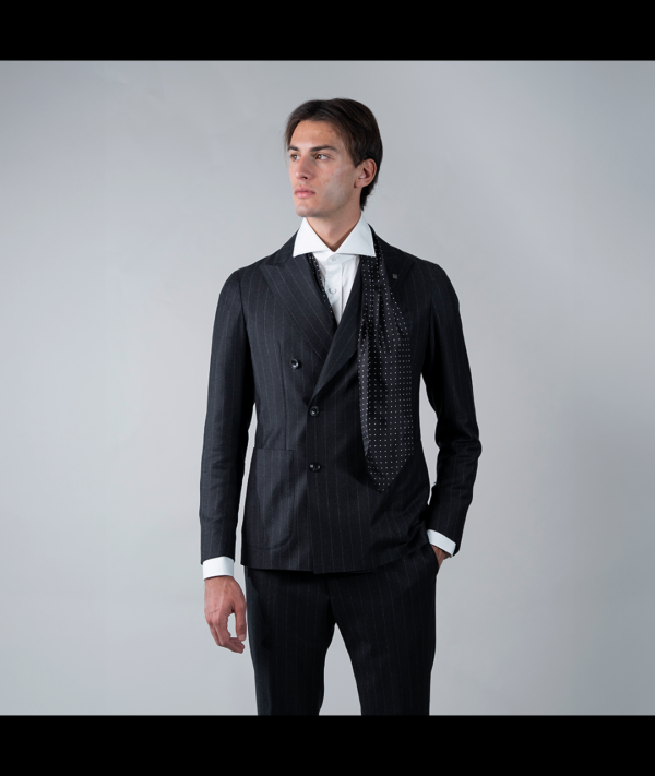 Tagliatore - Abito Gessato Grigio - immagine 3