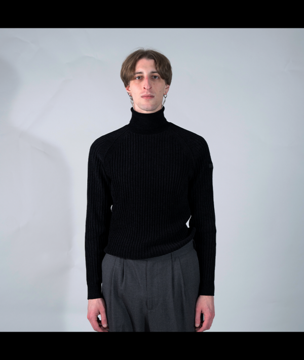 Altea - Maglia Collo Alto Nera - immagine 3