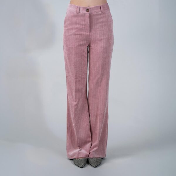 Pantalone in velluto pluririgato