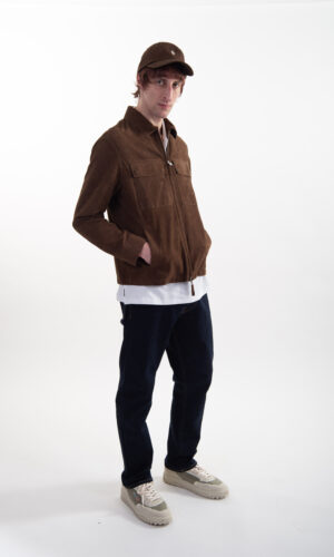 Overshirt The Jack Suede Tarragon
