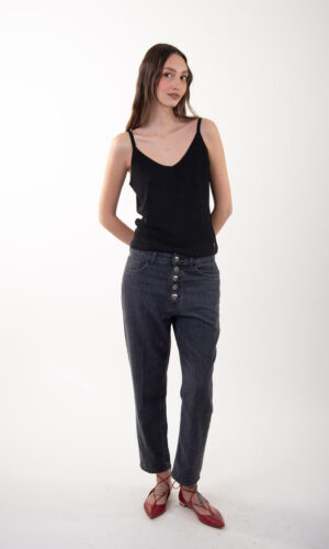 Jeans Dondup Koons Loose con bottoni gioiello