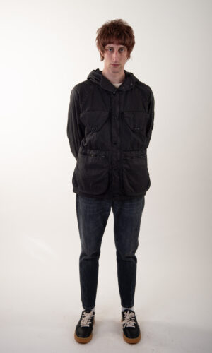 Giacca C.P. Company Panama-R Mixed Goggle Jacket gunmetal